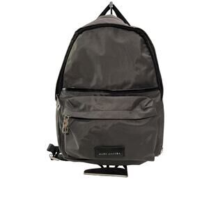 Marc Jacobs Nylon Backpack Black M0013946 Zip Front Pocket Unisex Bag Travel